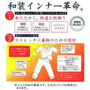 和装 肌着 インナー ヒート ふぃっと ストレ...の詳細画像3