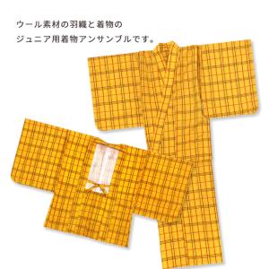 子供着物アンサンブル 女の子用 先染め ウール...の詳細画像1