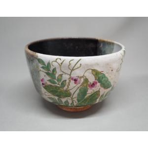 茶道具 抹茶茶碗 掛分 夏草 中村良二作 茶道 : 茶道具いまや静香園