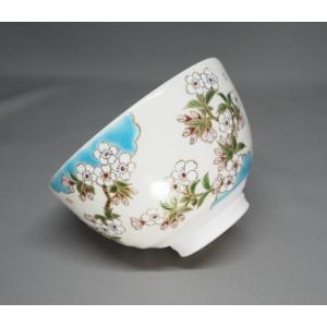 抹茶茶碗 京焼 平安 浅見与し三造 金彩 『色絵 紫陽花』 茶道具 吉峯窯