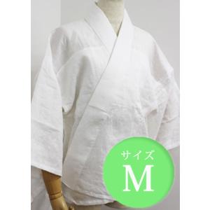 半襦袢 Mサイズ 婦人用 汗取り 本麻 リネン 半衿付き