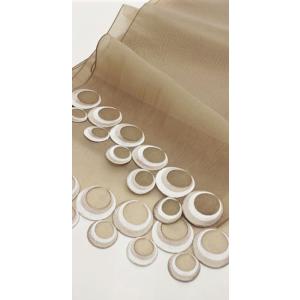 半幅帯 兵児帯 着物 浴衣 日本製 オーガンジー 刺繍 obisiffon ベージュ