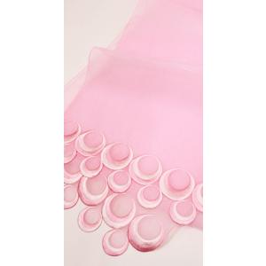 半幅帯 兵児帯 着物 浴衣 日本製 オーガンジー 刺繍 obisiffon ピンク