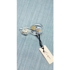 帯留め 夏用 着物 和装 ひょうたん クリア 透明 千鳥 青海波