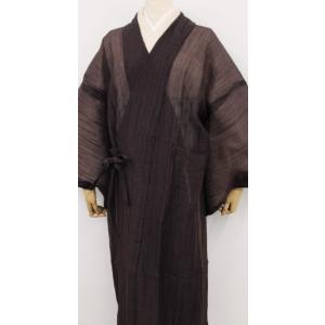 コート 単衣 夏 薄物 道中着 shuwari プレタ 超軽量 塵除け 仕立て上がり ブラウン