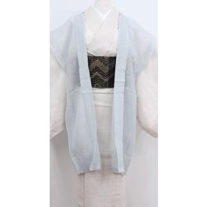 羽織 袖なし 陣羽織 単衣 夏 薄物 プレタ shuwari Mサイズ 超軽量 塵除け 仕立て上がり...