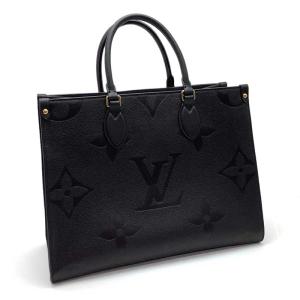 LOUIS VUITTON ルイ・ヴィトン モノグラム・アンプラント オンザゴーMM M45595 ノワール ブラック 2WAYトートバッグ 【中古】｜kyoto-yorozuya