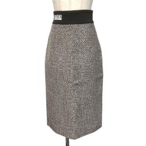 FENDI フェンディ ロココ ストレッチファブリック バイカーブーツ