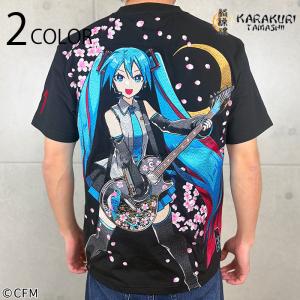 絡繰魂 × 初音ミク 【初音ミク】桜満開Tee 262007 からくりだましい