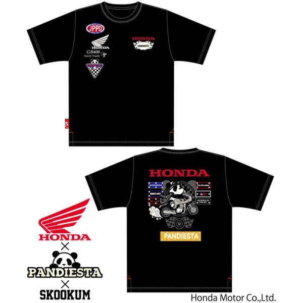 PANDIESTA JAPAN HONDA コラボ GB400T.T.MK2 柄 半袖 Tシャツ 5...