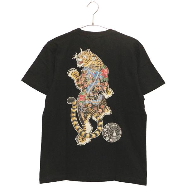 CHIGIRI ちぎり 龍柄刺青 猛虎 インクジェット 和柄 半袖Tシャツ CHS55-591 和柄...