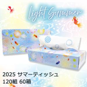 ● イトマン 2025 サマー ティッシュペーパー 240枚 120組 60箱 夏 限定 さわやか ...