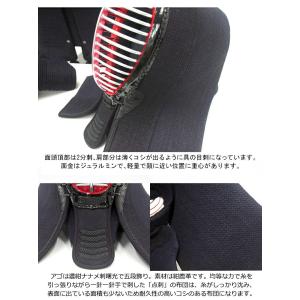 京都鉄舟 2分織 点刺 手刺防具セット(面・甲...の詳細画像2
