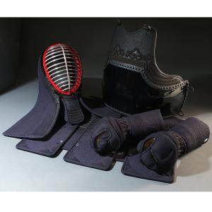 特製1.5分紺鹿革手刺防具 仁王の詳細画像2
