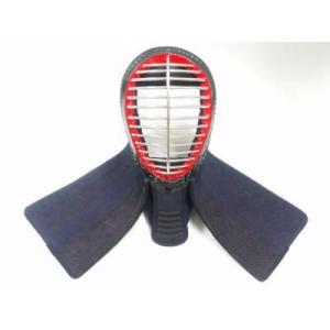 梁山（りょうざん）紺鹿革刺1,5分手刺防具面　剣道具　剣道防具　手刺防具面（SET1285）