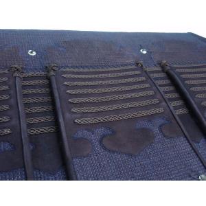 梁山(りょうざん)1,2分手刺紺鹿革防具 垂 ...の詳細画像2