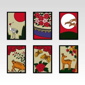花札【ポストカード】全12種類から選べる : 京都かみんぐヤフー