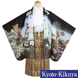 七五三 レンタル 着物 男の子 3歳 753B3-31 黒地...