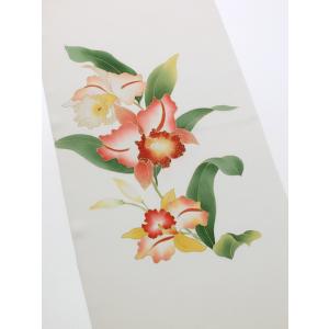 大好きの名古屋帯 カトレア 白 白木染匠 塩瀬 染帯 名古屋帯 レディースファッション 名古屋帯 カトレア 白 白木染匠 塩瀬 染帯 反物 お仕立て承ります 京都着物メーカーによるお買い得な名古屋帯 名古屋帯 カトレア 白 白木染匠 塩瀬 染帯