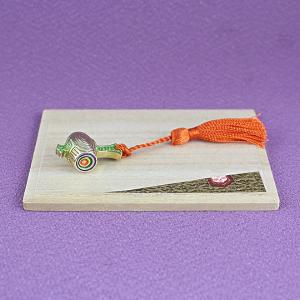 九谷焼 小槌 恵比寿大黒 7号 房・布団付 ( 木札名入れ有料 退職祝い