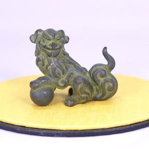置物・文鎮（青銅製）獅子・狛犬・こまいぬ 座 小 : 京都工芸舎 Yahoo