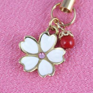 ハローキティ 鈴根付 桜 さくら ピンク 和風 ストラップ 縁起 グッズ