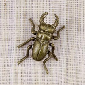 タックピン・ブローチ (18金製) くわがた虫・クワガタ虫 : 京都工芸