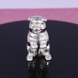 干支 置物(銀製)戌・犬・仔犬・子犬・いぬ チンチンの商品画像