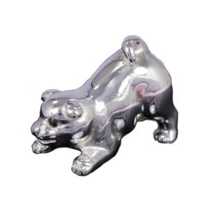 干支 置物(銀製)戌・犬・仔犬・子犬・いぬ 躍動...の商品画像