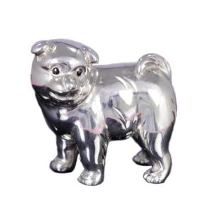 干支 置物(銀製)戌・犬・仔犬・子犬・いぬ 立 ...の商品画像
