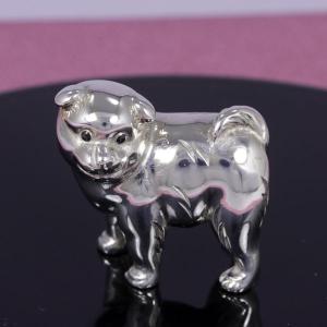 干支 置物(銀製)戌・犬・仔犬・子犬・いぬ 立...の詳細画像1