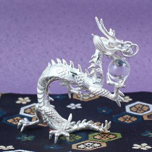 置物 干支(銀製)辰・龍 雲龍・うんりゅう 中の詳細画像3