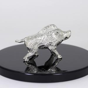 置物 干支 (銀製) 亥 猪 いのしし 雄の詳細画像4