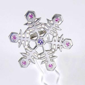 簪・かんざし (銀製) 雪の結晶 雪華・ゆきは...の詳細画像1