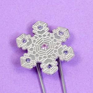 簪・かんざし (銀製) 雪の結晶 雪華・ゆきはな...の商品画像