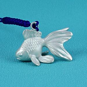 銀製 根付 魚型 自在置物 金工 作家物 根付（黄銅製）金魚・きんぎょ・キンギョ 大 : 京都工芸舎 Yahoo!店
