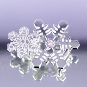 帯留(銀製)雪の結晶 雪華・ゆきはな 二華 A...の詳細画像2