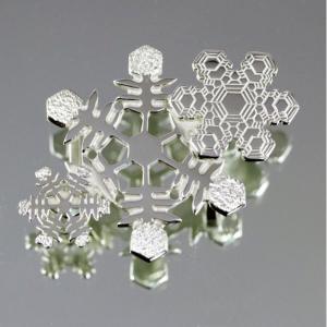 帯留(銀製)雪の結晶 雪華・ゆきはな 三華 Aの詳細画像2