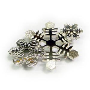 帯留(銀製)雪の結晶 雪華・ゆきはな 三華 Aの詳細画像3