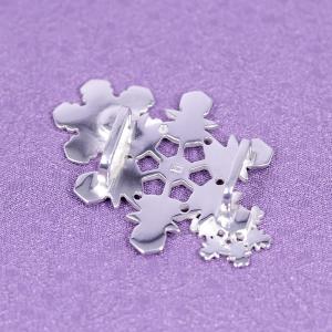 帯留(銀製)雪の結晶 雪華・ゆきはな 三華 Aの詳細画像4