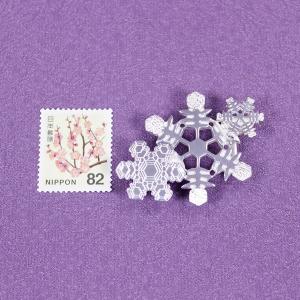 帯留(銀製)雪の結晶 雪華・ゆきはな 三華 Aの詳細画像5