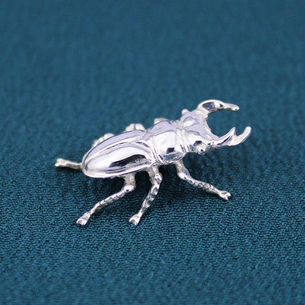 ネクタイピン・タイタック・ネクタイ留（銀製）くわがた虫・クワガタ虫