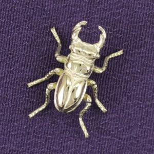 タックピン・ブローチ (１８金製) くわがた虫・クワガタ虫