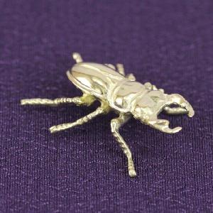 タックピン・ブローチ (18金製) くわがた虫...の詳細画像1