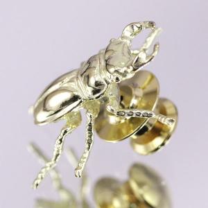 タックピン・ブローチ (18金製) くわがた虫...の詳細画像2
