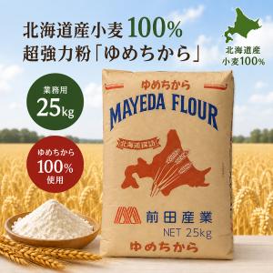 強力粉 前田産業 ゆめちから 25kg 北海道...の詳細画像1