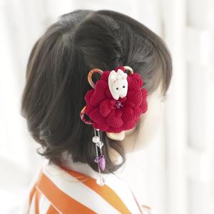京都瑠璃雛菊 七五三 髪飾り 七歳 7才 リボン 日本髪 3点 セット