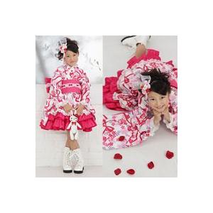七五三早割りセール 七五三着物 着物ドレス 雪うさぎの着物ドレス 白 女の子 着物ドレス 作り帯の２点セット 9105 京都瑠璃雛菊 通販 Yahoo ショッピング