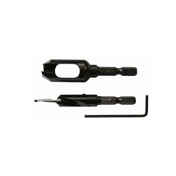スターエム 家具・建具 No.58X ハイス六角軸皿取錐＆埋木錐セット 3×9×9mm 58X-S3...