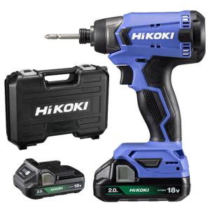 HiKOKI 18V コードレスインパクトドライバ FWH18DA(2BG) 2.0Ahバッテリ2個・充電器・ケース付 DIY工具